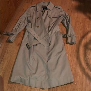 Burberry Beige Double-Breasted Trench Coat